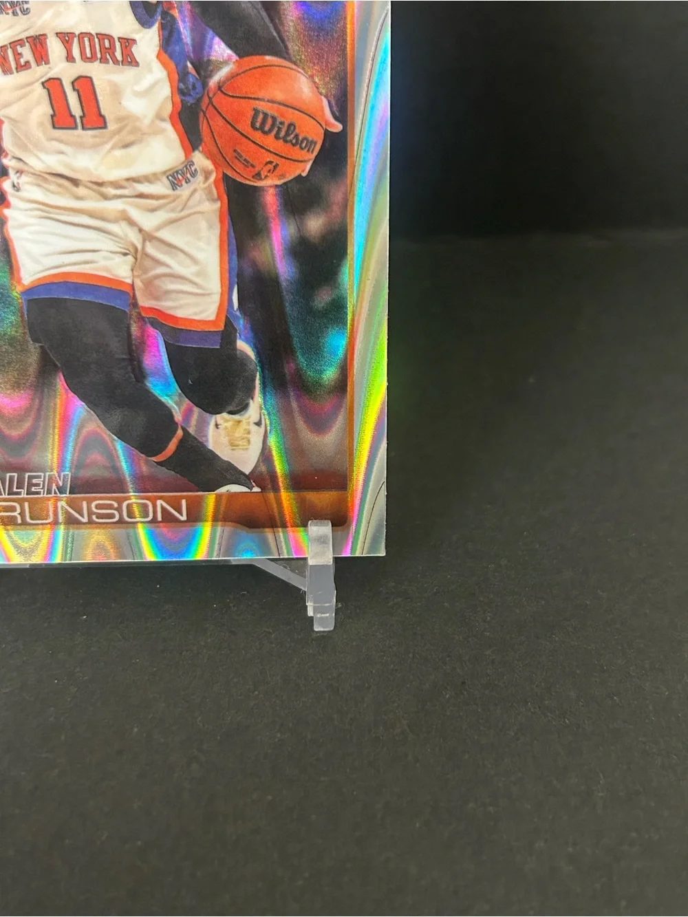 2025-26 Topps Chrome Update Jalen Brunson #20 RayWave Refractor New York Knicks